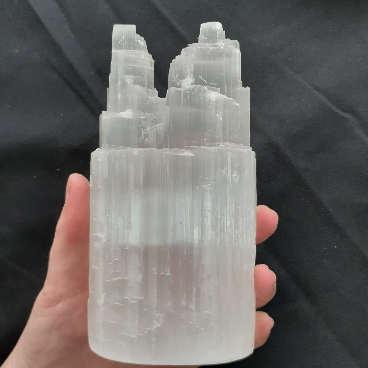 Selenite Twin Tower 15cm Selenite Twin Tower 15cm
